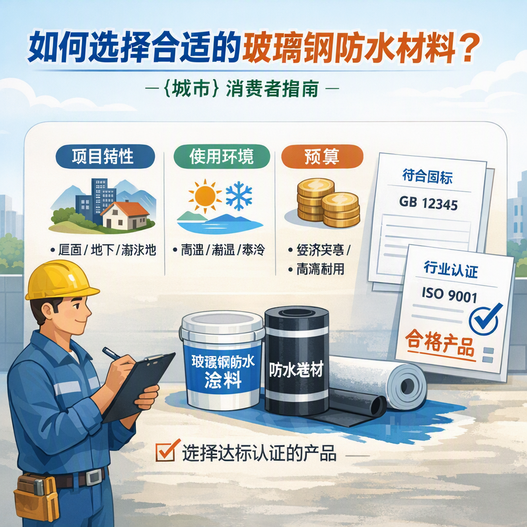 如何判定玻璃钢防水材料的合格标准? 枣庄 消费者指南