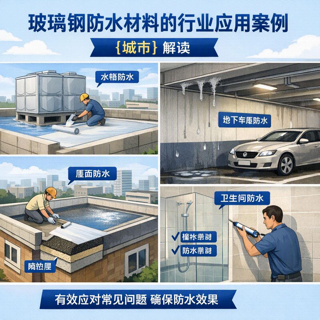 玻璃钢防水材料的行业应用案例,枣庄解读